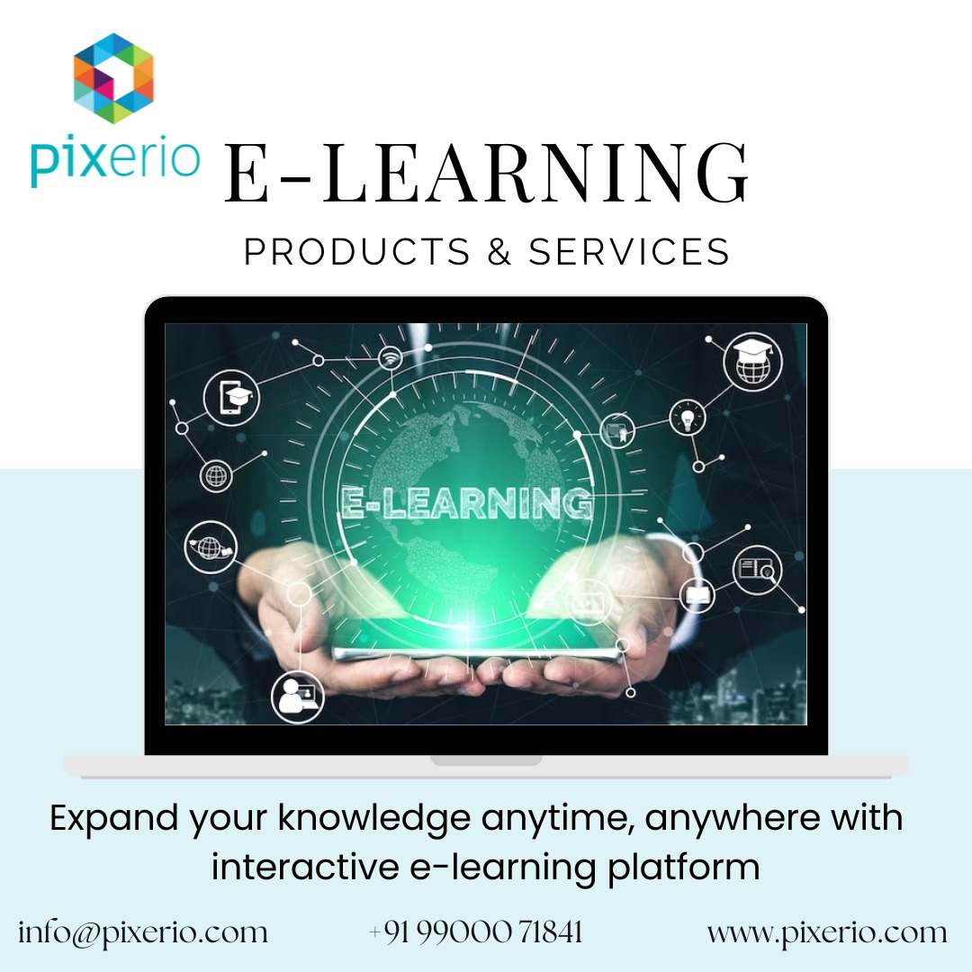 Want to get engaging #ELEARNING content development services?
You can guide your employees and enhance their skills through our effective, engaging e-learning services. #Contact Us Today! For More Information- #Visit-www.pixerio.com, #Call- +91-9900071841.