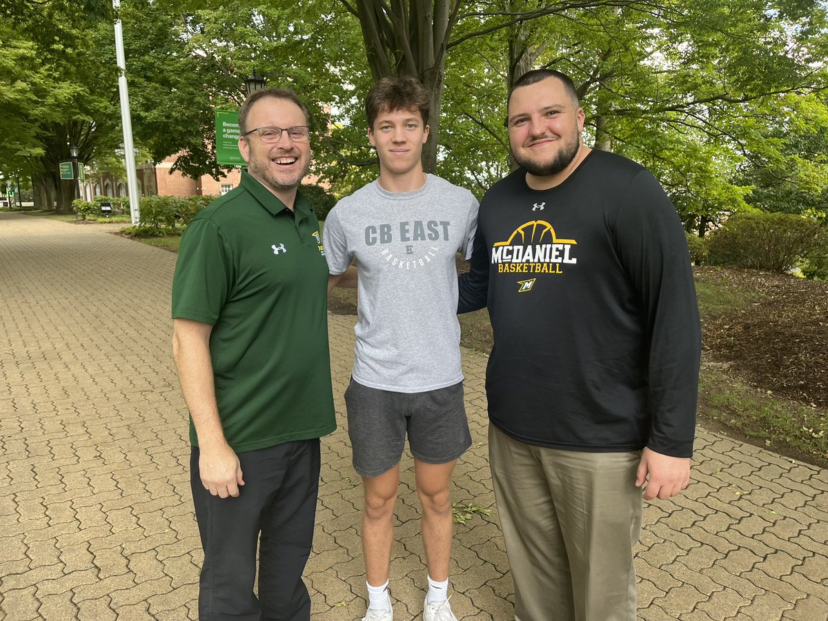 After a great visit, I am beyond thankful to have received my first offer to play at McDaniel College. Thank you Coach Curley and <a href="/CoachGarvis/">Carson Garvis</a> for the opportunity. <a href="/McDaniel_MBB/">McDaniel Basketball</a>