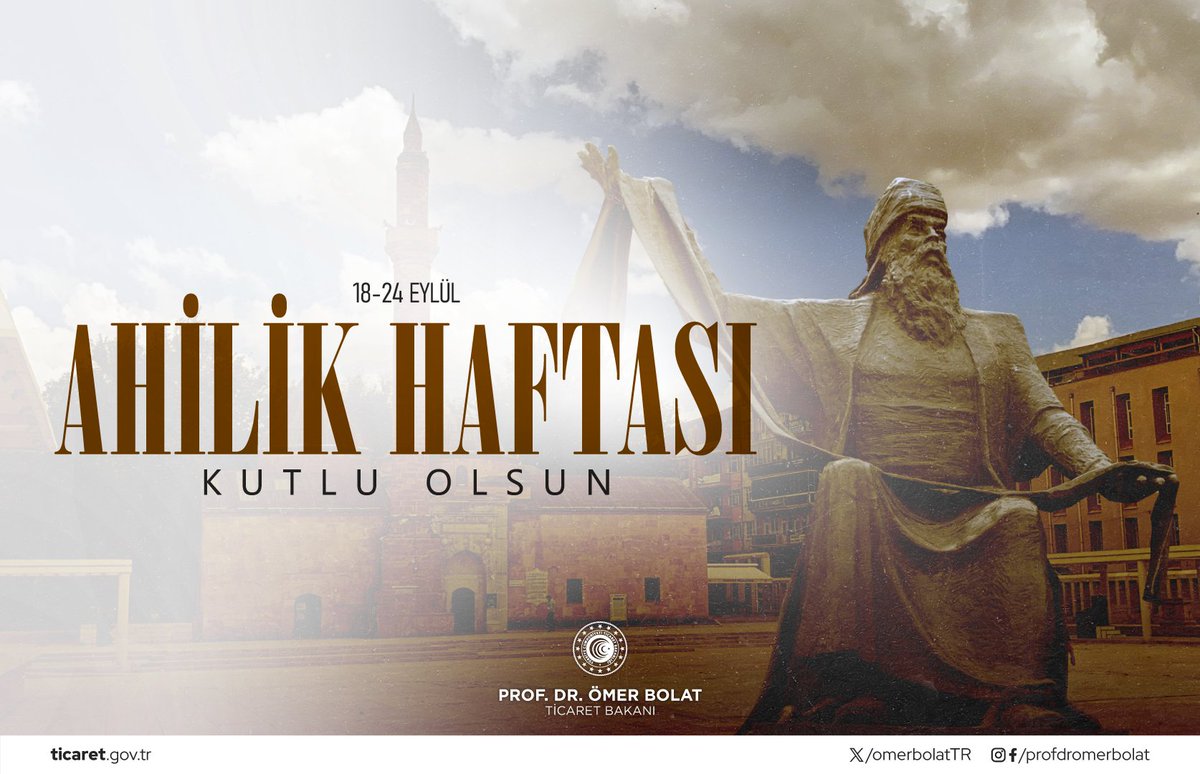 13. yüzyılda Ahi Evran-ı Veli tarafından dünyanın ilk sivil toplum örgütlenmesi olarak kurulan Ahilik teşkilatı; ticareti düzenlerken bir taraftan da zanaatkarı ahlak, doğruluk ve merhamet yönlerinden yetiştiren bir teşkilatlanmadır.

Ahilik, sadece bir esnaf teşkilatlanması