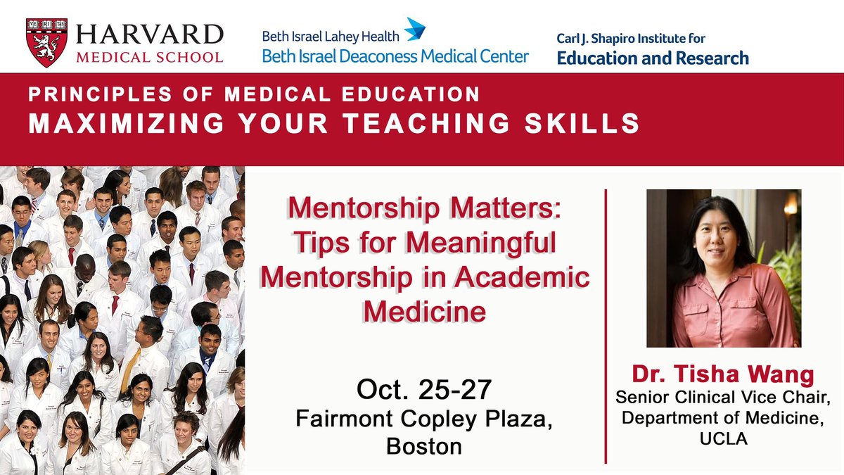 As part of #WomeninMedicineMonth we celebrate remarkable #WomenInMedicine! 💪👩‍⚕️ Join us for our next #MedEd #CME in October as we welcome the inspiring @drtishawang for her presentation on 'Meaningful Mentorship' Register now: medicaleducators.hmscme.com #WIMMonth #pulmcc #mentorship