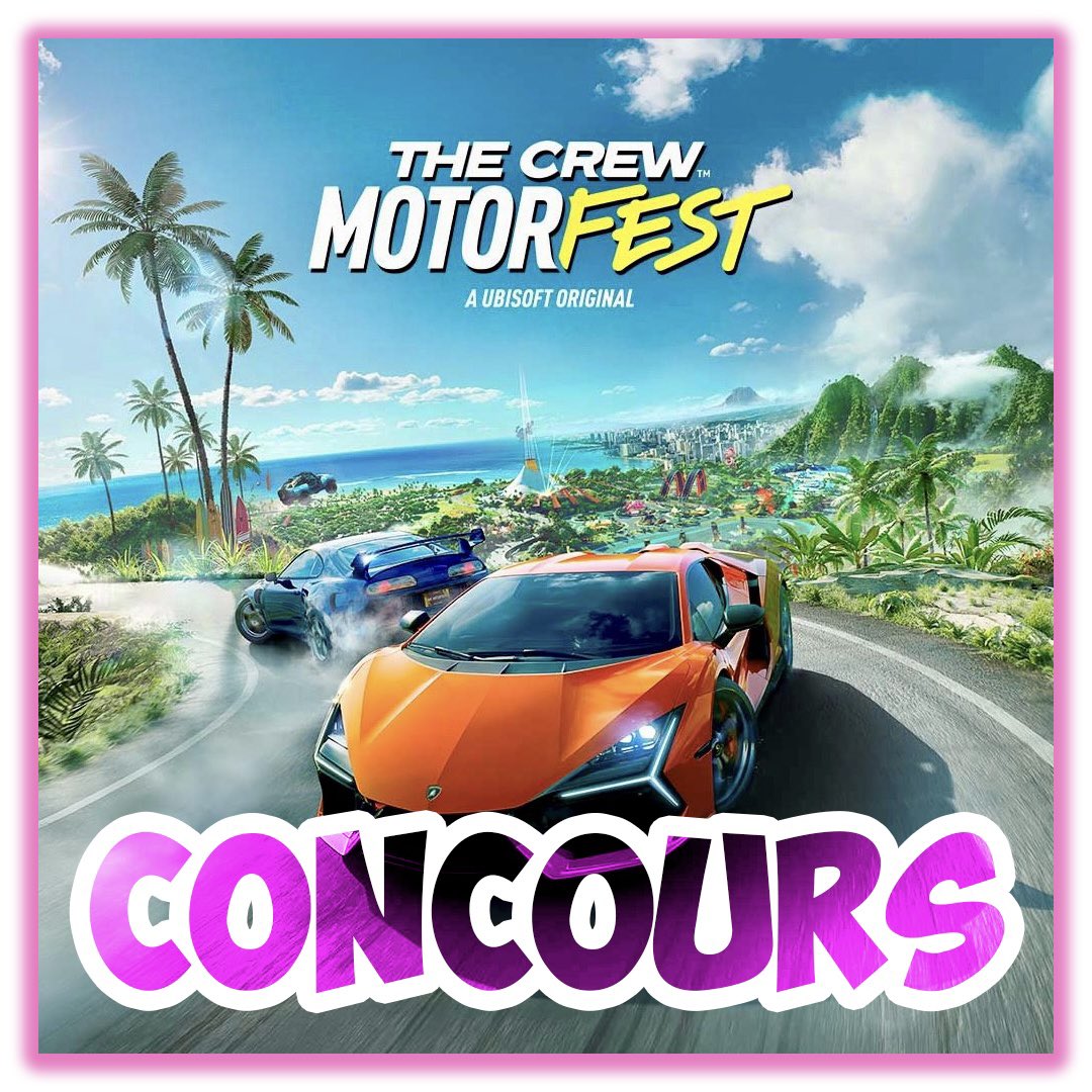 Monsieur_Toc's tweet image. ⚠️ CONCOURS ⚠️
Grâce à Ubisoft, j’ai 2 codes PlayStation du jeu #TheCrewMotorfest à vous offrir :
▶️ youtu.be/lvY3GVw5Rww ◀️

Pour tenter de les remporter :
📍Follow @Monsieur_Toc 
📍RT ce tweet

TAS le 21/09 🏝️ 
Bonne chance à tous et à toutes !
TOC