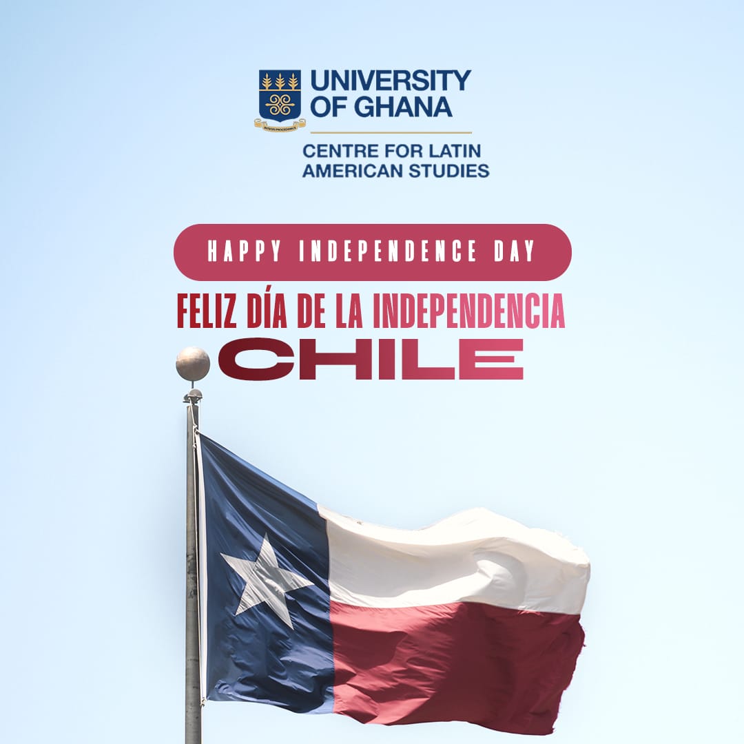 clas_ug's tweet photo. HAPPY INDEPENDENCE DAY CHILE- FELIZ DÍA DE LA INDEPENDENCIA
 Wishing the people of Chile a day filled with pride and joy as they commemorate their journey to freedom and unity. 
Visit our website for a brief profile of Chile (link in bio). #chile @gobiernodechile https://t.co/U9zFf69nbM