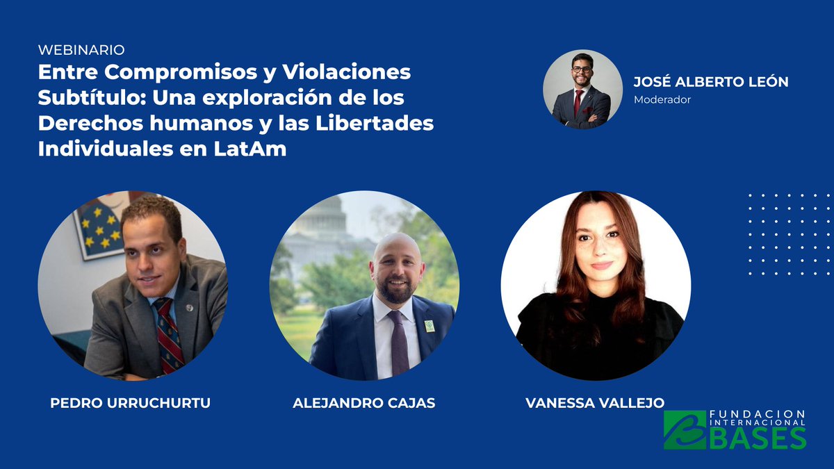 ⚖️✨ No te pierdas nuestro webinar donde analizaremos eventos políticos y judiciales clave en América Latina.
🗣️ @ascajas 
🗣️ @vanessavallej0 
🗣️ @Urruchurtu 

🎙️ @josealleon 

youtube.com/watch?v=B9eYpE…