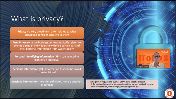 A very interesting talk with Abigail Goldsteen, from IBM, who is working on data anonymisation, was done this past Thursday organized by MPNE and supported by the project partners.

More details soon!