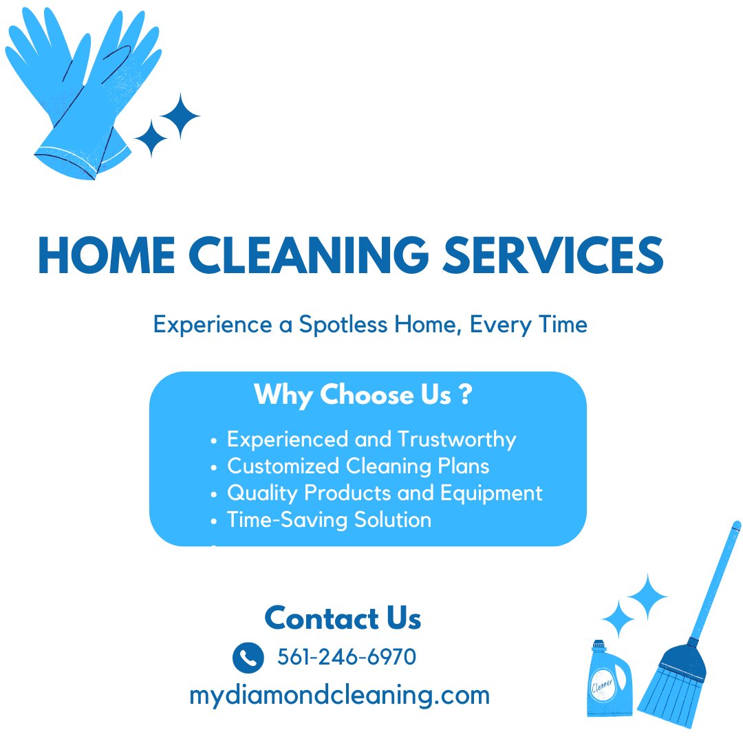 DiamondCle21's tweet image. Looking for Cleaning Services? Choose Us! 🏡
#CleaningServices #ExperiencedCleaners #CustomizedCleaning #TimeSaving #TrustworthyService