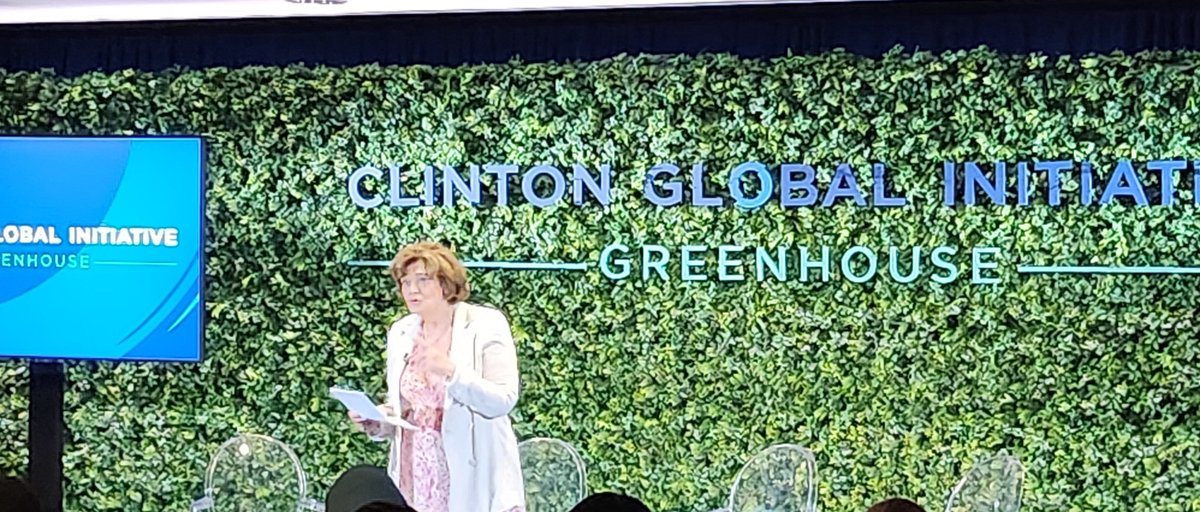 So inspiring to hear Cherie Blair speak of the <a href="/CherieBlairFndn/">Cherie Blair Foundation for Women</a> work with women entrepreneurs, especially with the overlap in our commitment to grow #impactsourcing and creating inclusive digital jobs. Let's collaborate!

#CGI2023 <a href="/EverestGroup/">Everest Group</a>