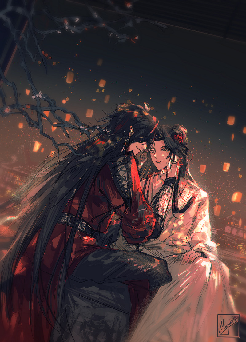 「[TGCF] Season 2 soon!!!! so Hualian draw」|ミユ ଘ(੭⌒ᴗര)੭✧ Vtuber comms / Doujima H52のイラスト