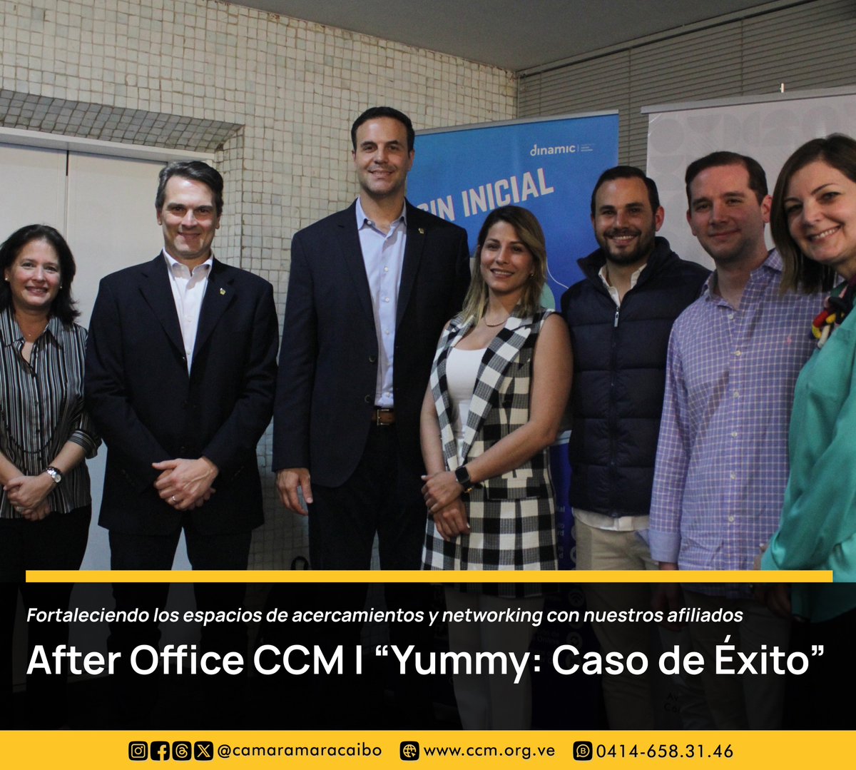 camaramaracaibo's tweet photo. #AfterOfficeCCM El #14Sep tuvimos el placer de recibir en nuestro Hall de Presidentes a los directivos de @yummy_superapp  y @yummyridesvzla Alejandro Sierra y Francisco Rodríguez, quienes compartieron con nosotros su experiencia y trayectoria empresarial https://t.co/qBaWSYF9up