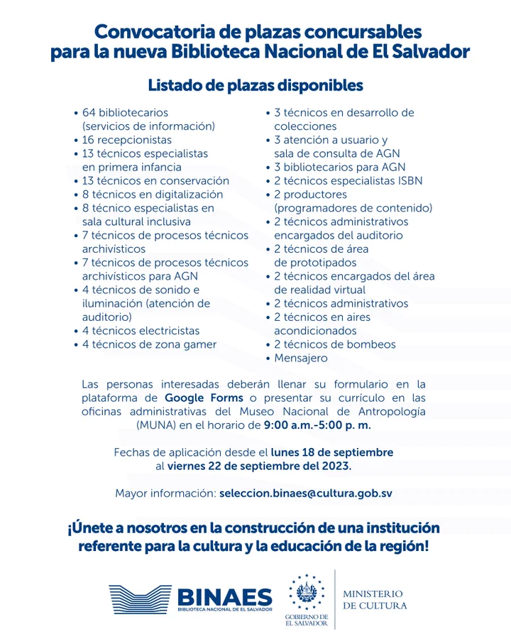 MartinezGuaje's tweet photo. Después dicen que no hay oportunidades de trabajo, pónganse las pilas 
Llenen el formulario 👇🏽
➡️Completa el formulario: https://t.co/0JZ0sLQ2yC o lleva tu CV al MUNA. https://t.co/0XEDSVM1il