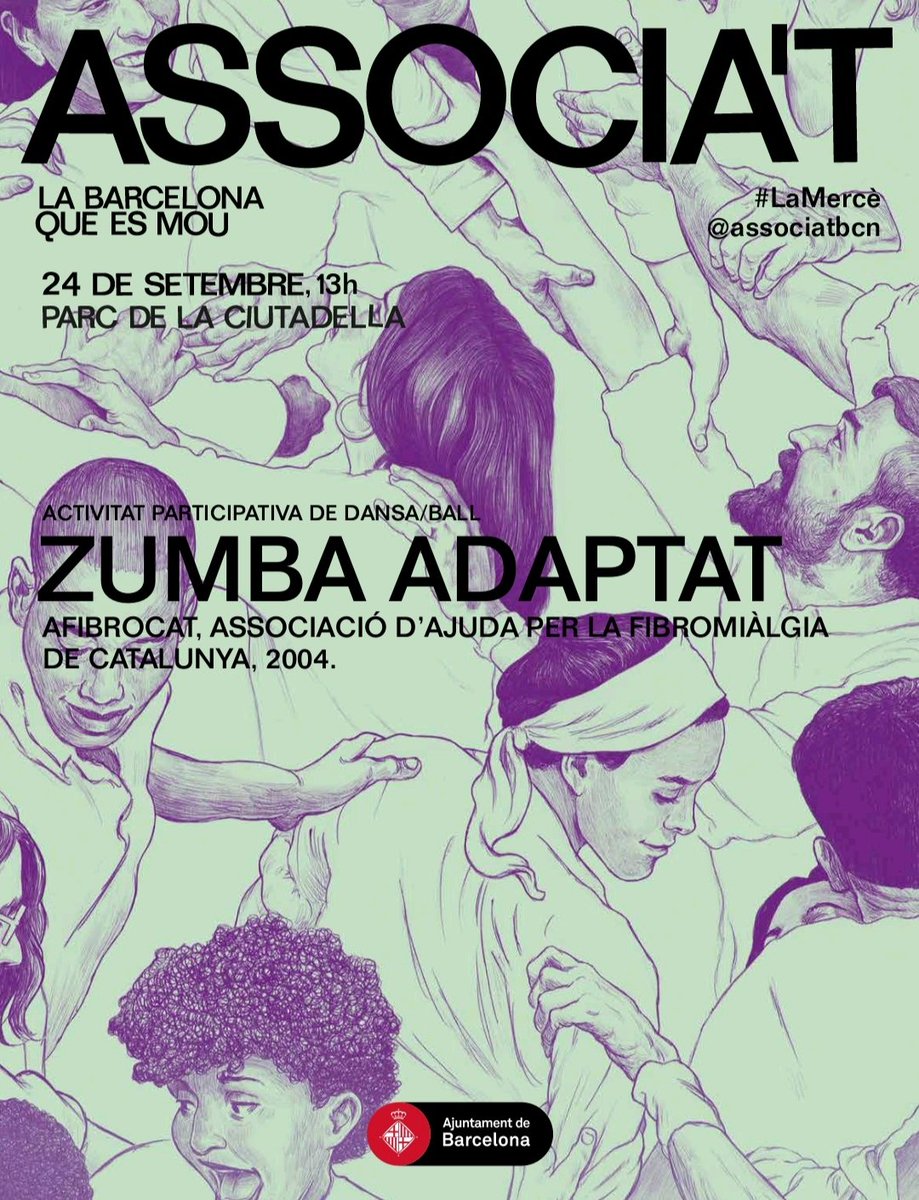 Aquest any tornem a participar a les festes de la Mercè!  Us esperem aquest diumenge 24 al PARC DE LA CIUTADELLA a les 13h ! I qui vulgui podrà provar el zumba adaptat que iniciem aquest curs😉