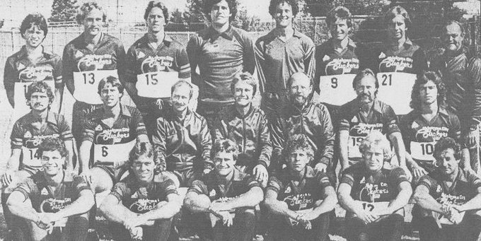 Steve1T's tweet photo. #OnThisDay in 1982 โ #OklahomaCitySlickers won 1st game of #AmericanSoccerLeague Best-of-3 Championship Final Series, 3:1, against hosts #DetroitExpress, before 10,638 fans, at The Pontiacโs Silverdome. https://t.co/Rz6rctYuzW