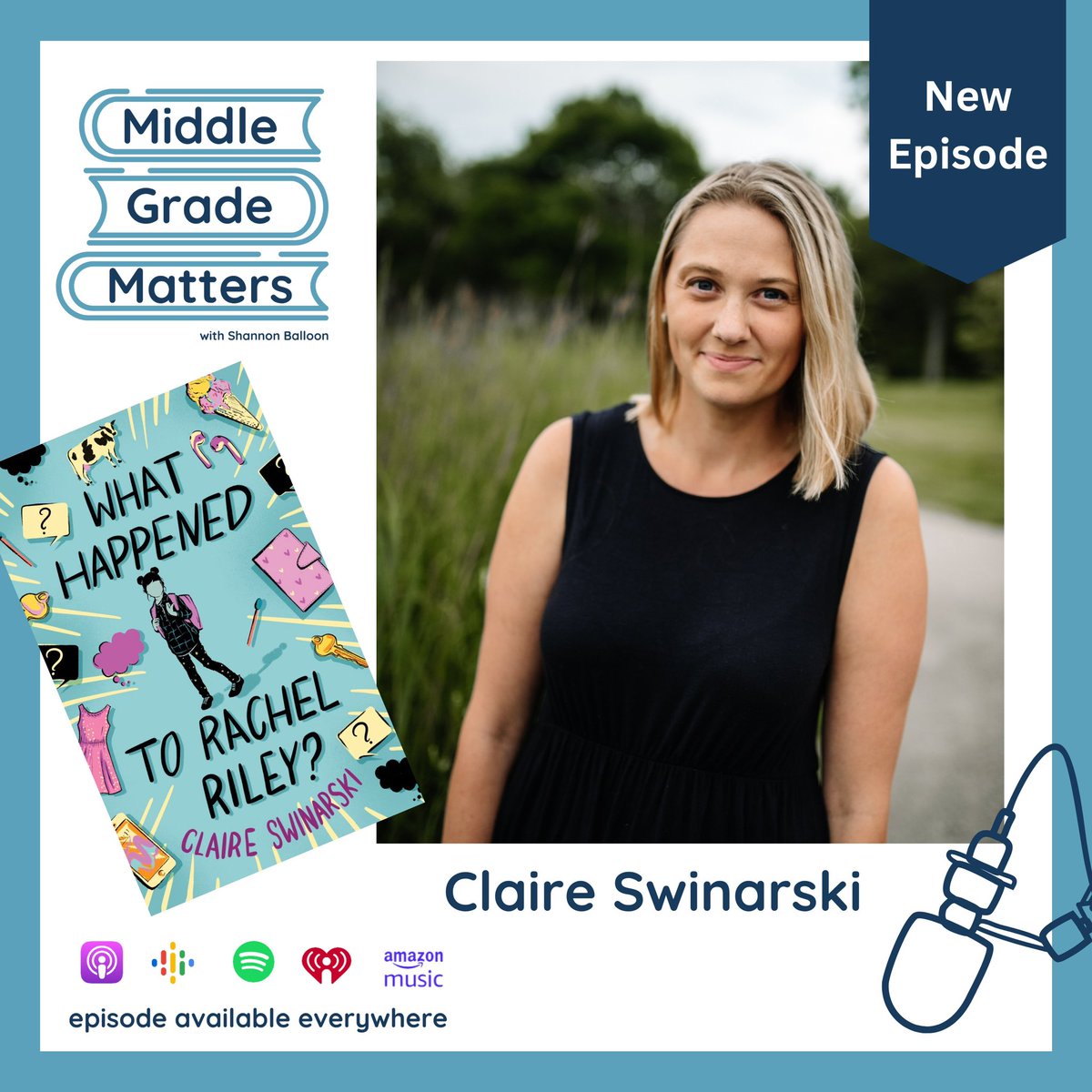 We’re launched! Listen on Apple Podcasts or your favorite podcast player. (Links in bio). @claireswinarski  

#middlegradematterspodcast #middlegrade #middlegradewriters #middlegradereaders