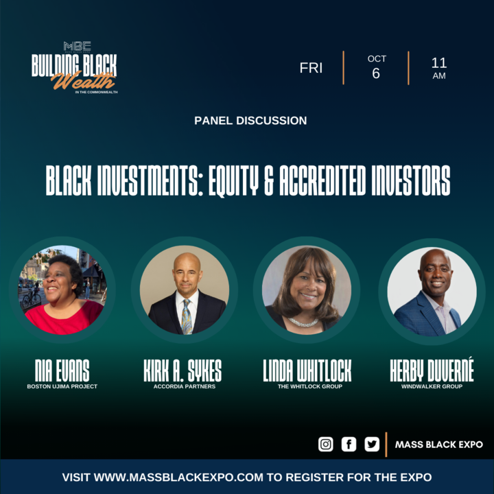 UjimaBoston's tweet photo. Our Executive Director, Nia Evans will be a featured speaker at @massblackexpo,@BECMAinc 's signature event and the premier annual showcase in the Commonwealth committed to building Black wealth through impact, access, and equity. 

Join Nia on Oct. 6-8! https://t.co/13nGdodc28 https://t.co/DWp6tyfMMf