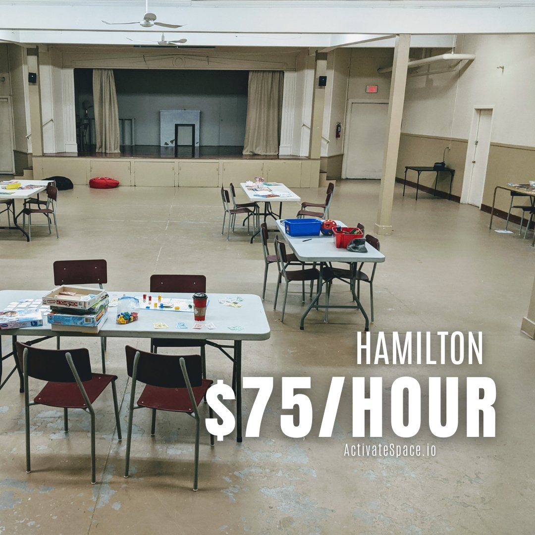 activatespace's tweet photo. 🔎 SPOTTED: Approx. $75 / hour  

💒 Meeting Room  

📍 Hamilton 

__________ 
Find affordable space anywhere. #ActivateSpace 

__________ 
*All prices are subject to change. 

#Hamilton #Ontario https://t.co/YXCF9Ly3nx