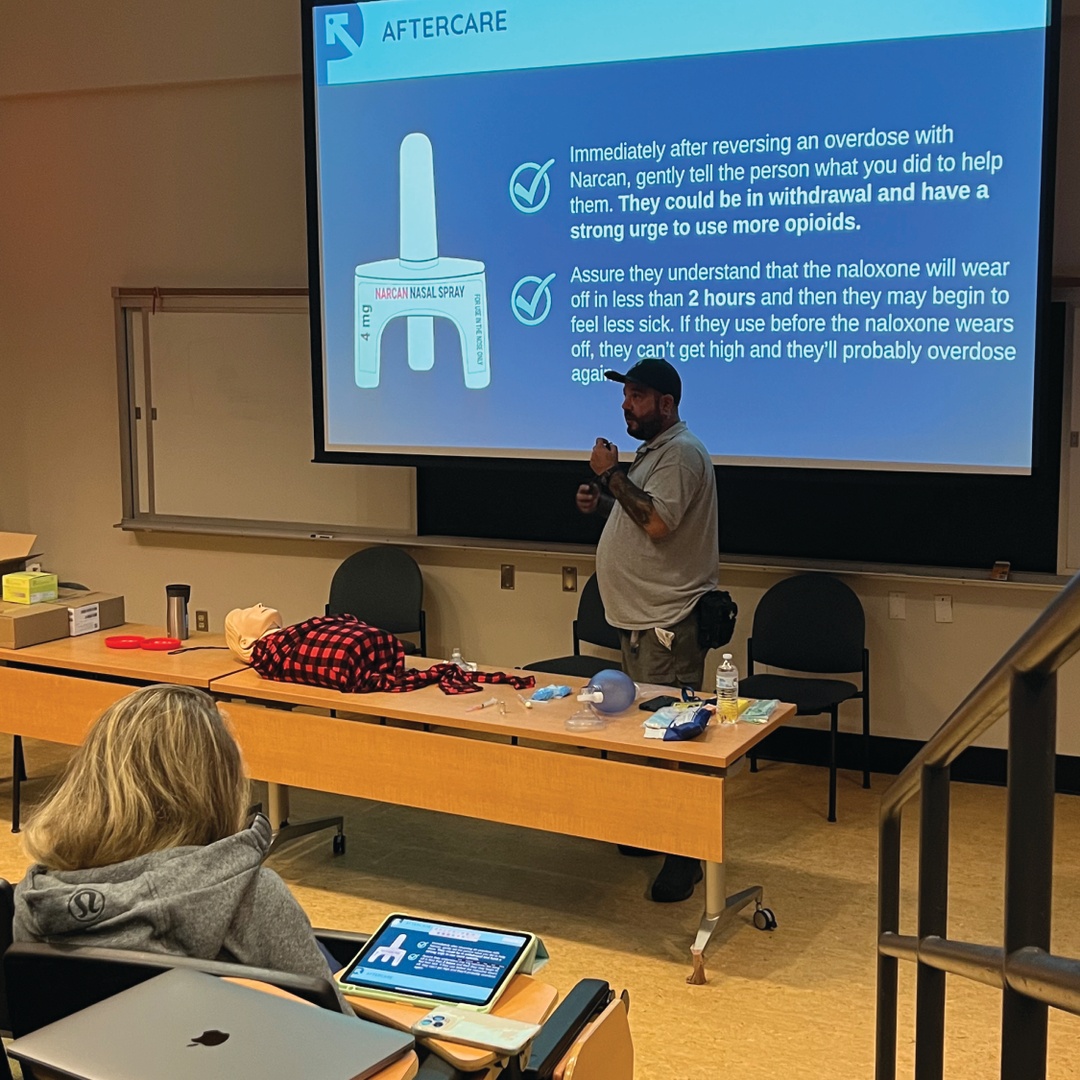 Pop Health had its annual clinical prep symposium last week! Shawn Westfall from Prevention Point educated the students in Narcan training and distribution for our JCN students. 

JCN has been doing Narcan training since 2018 and has trained over 4000 students and nurses.