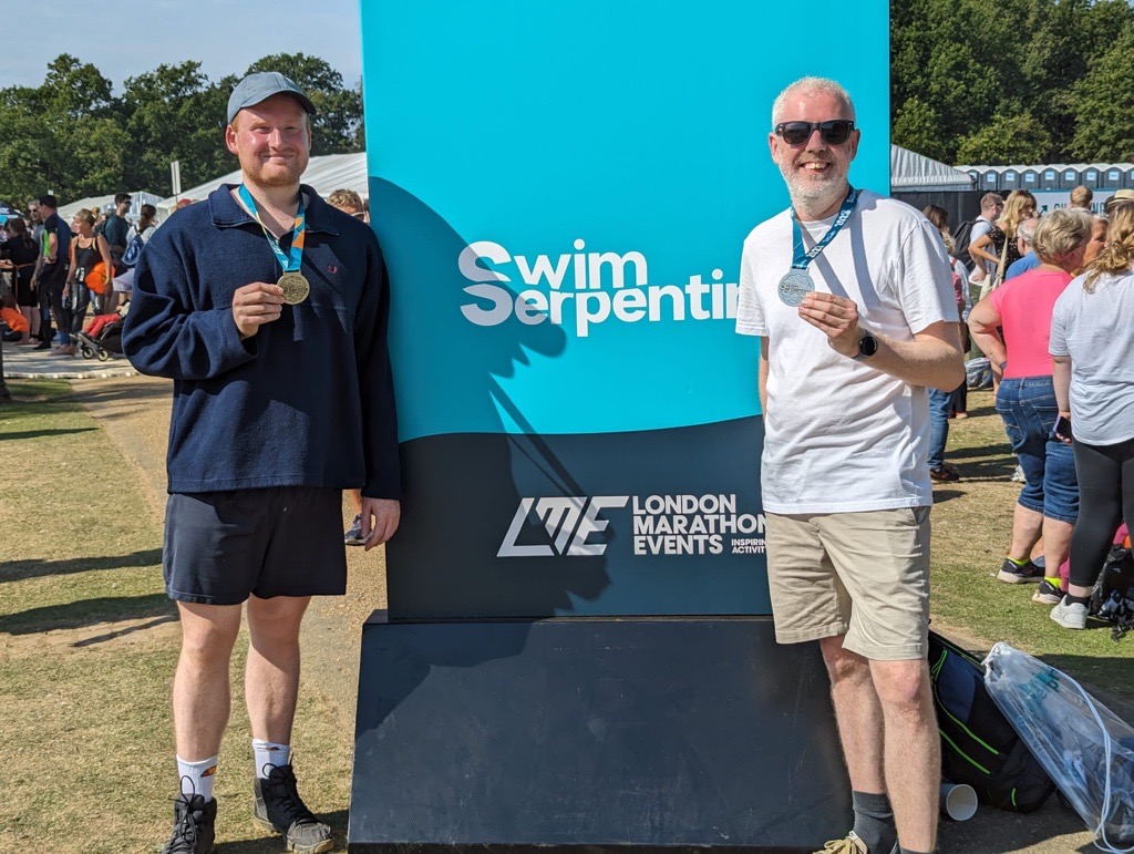 🌟This Saturday, two of our outstanding members from Wac Arts took on the Swim Serpentine 1-mile challenge.🏊‍♂️They did an incredible job on a scorching hot day and raised valuable funds to support our mission.🙌Big thanks and kudos to both of them! #teamwacarts #septemberchallenge