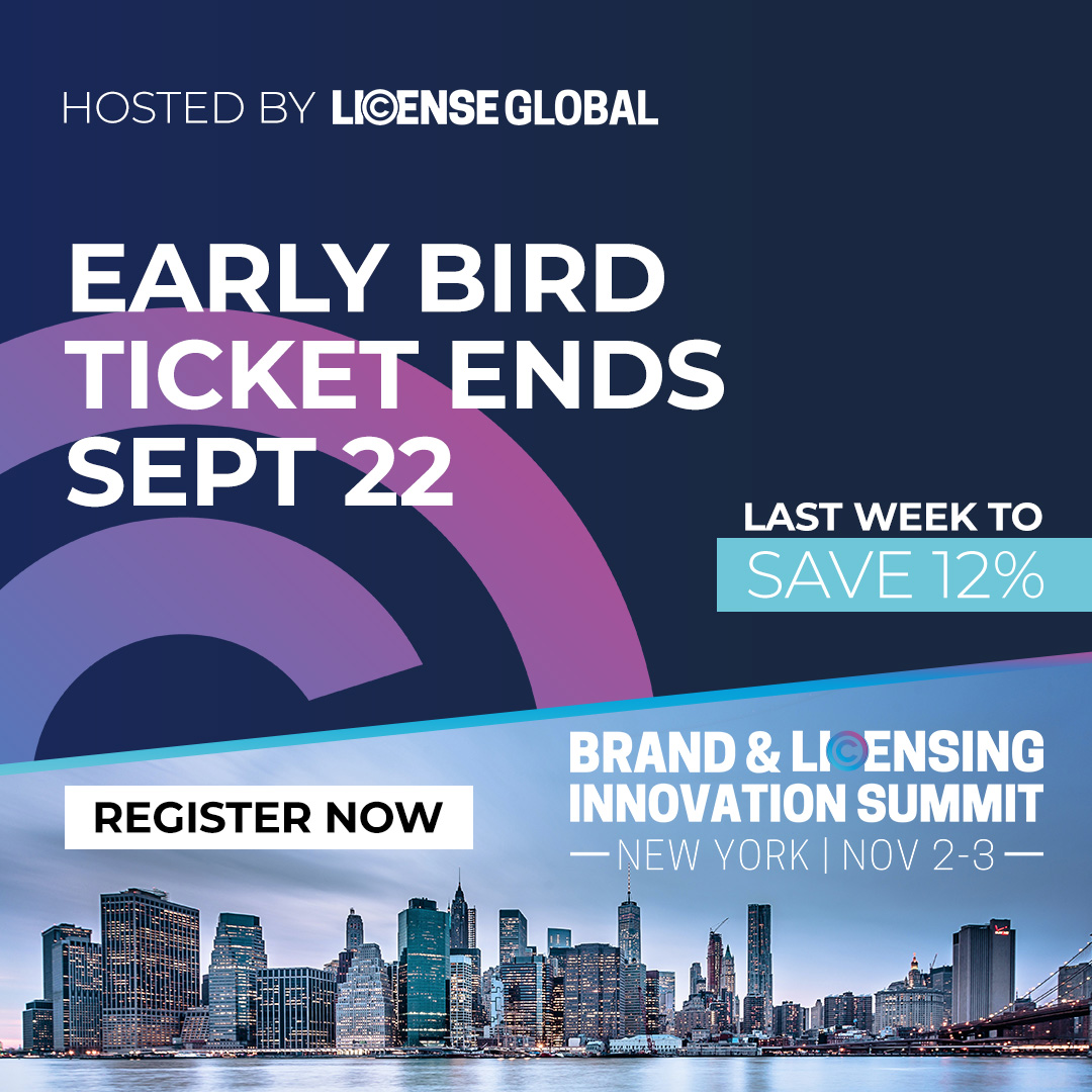 LicensingSummit's tweet photo. Innovation, networking, and game-changing insights await you at the Brand &amp; Licensing Innovation Summit. But here's the deal – our early bird pricing ends this week! Secure your spot and save on passes today. See you there! 🚀 #InnovationStartsHere
https://t.co/mfLlasrAuL https://t.co/o6K2uLTrSV