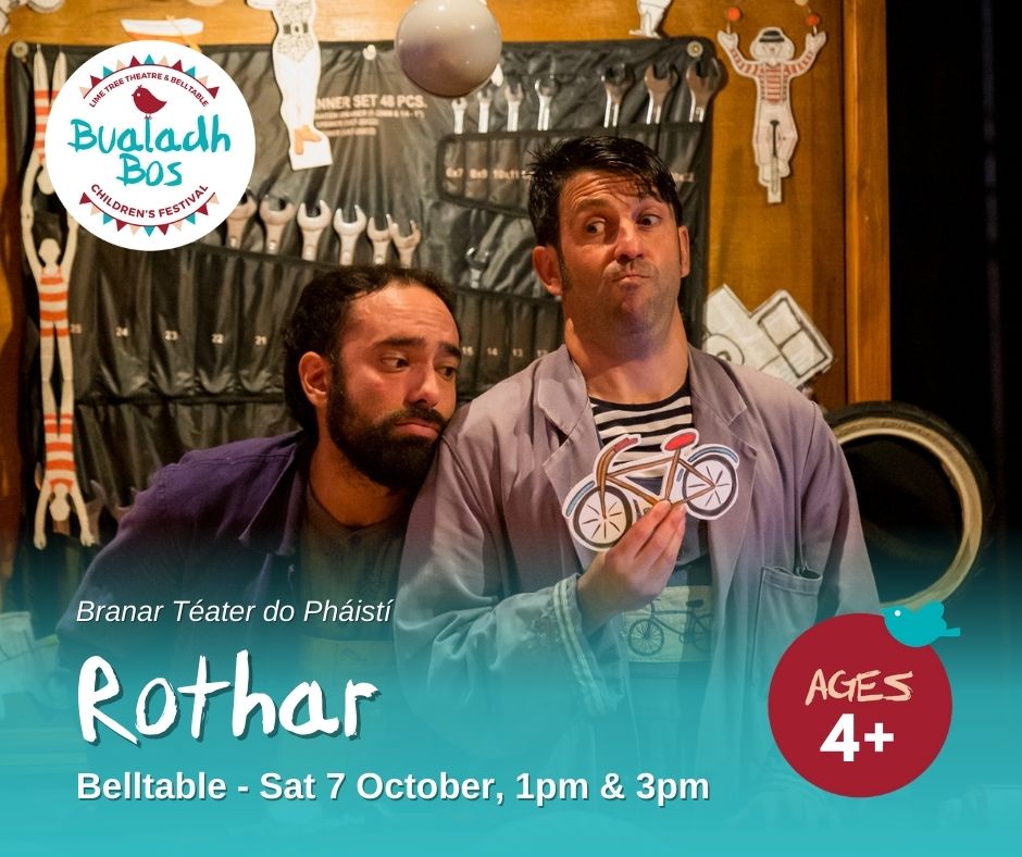 BelltableLimk's tweet photo. In the little bike shop at the end of town, a world of adventure awaits. Two boys & their bikes travel the world in a show that conjures play from the everyday & where anything is possible.
Sat 7 Oct, 1pm & 3pm
🎟 https://t.co/URvSoWRCqb
#Rothar #BBF23 #BualadhBos @Branarteatar https://t.co/PgqB4P93AY