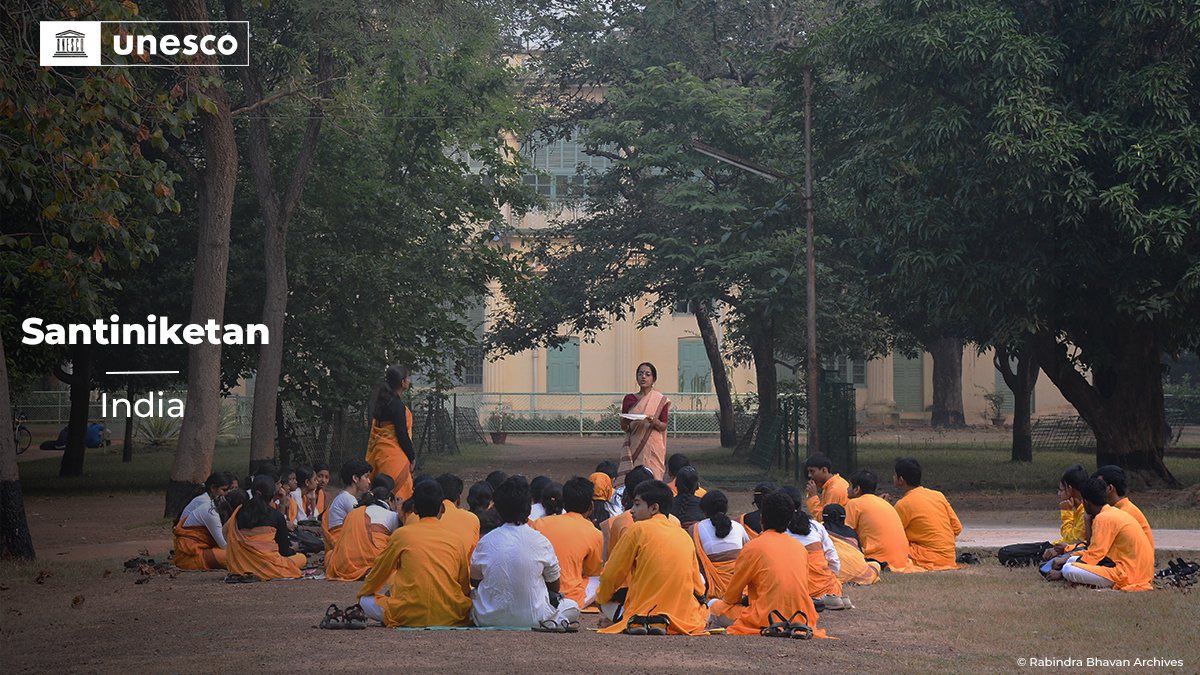 AmitShah's tweet photo. It is a joyous occasion for our nation that two of our cultural legacies have been included in UNESCO's List of World Heritage Sites.

Santiniketan in West Bengal and the Sacred Ensembles of the Hoysalas in Karnataka are living testaments to the eternity of our culture.

While Santiniketan, the abode of Kaviguru Rabindranath Tagore's worldview, fosters the infinite evolution of human potential, the Hoysala temples are the manifestation of the pinnacle of our craftsmanship.

My heartfelt congratulations to the citizens on this momentous occasion.