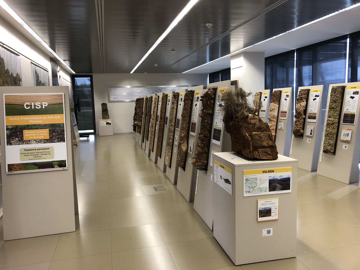 WRB2022's tweet photo. Also a visit was made to wonderful soil museum of the ICGC, the cartographic and geologic institute of Catalonia in Tremp. https://t.co/4p6gA6BKyo
