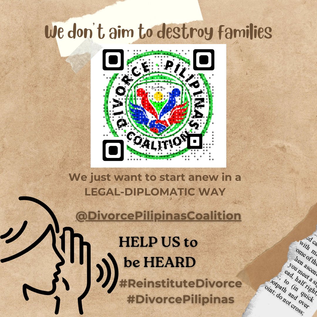 @___info #HelpUs2BHeard
#ReinstituteDivorce
#DivorcePilipinas
@DiborsyongPinoy