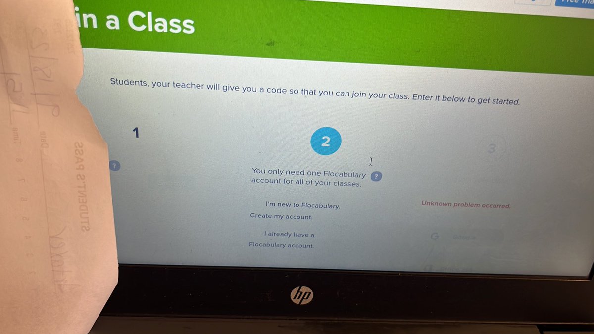 LisGurthie's tweet photo. @Flocabulary we disconnected the account already, but it’s showing that the student is a teacher and when he tries to join his class, it says unknown problem occurred. What do we do? We already tried new https://t.co/iTa6MVVN7j