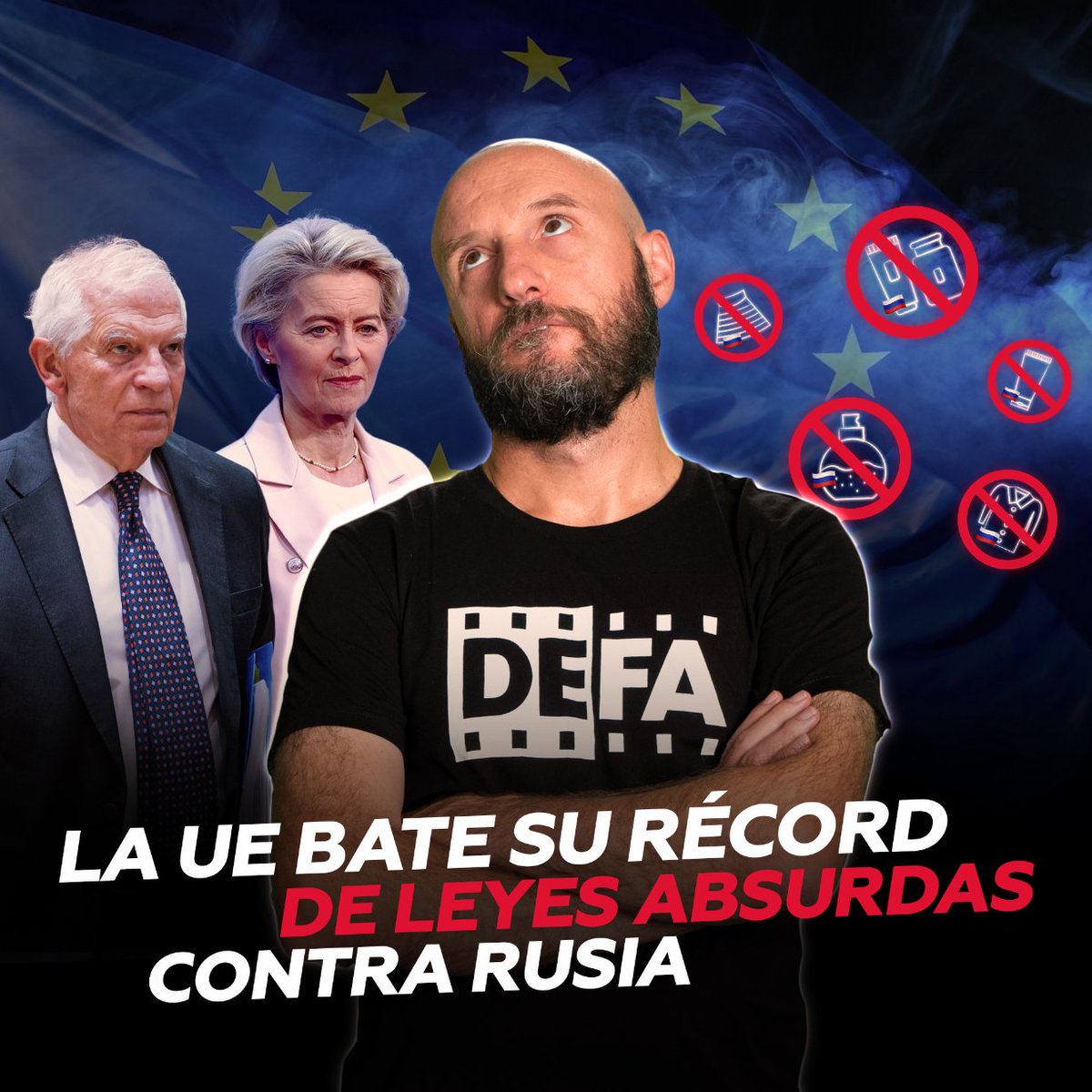 ahilesvainfo's tweet photo. Si un ciudadano ruso pretende ingresar como turista a la Unión Europea, tal vez termine teniendo que hacerlo desnudo y con las manos vacías. ¿Piensa que exageramos? Eso es porque no conoce cierto anexo de la normativa europea que explicaremos en un nuevo estreno, tan solo en unos minutos ⏳😉