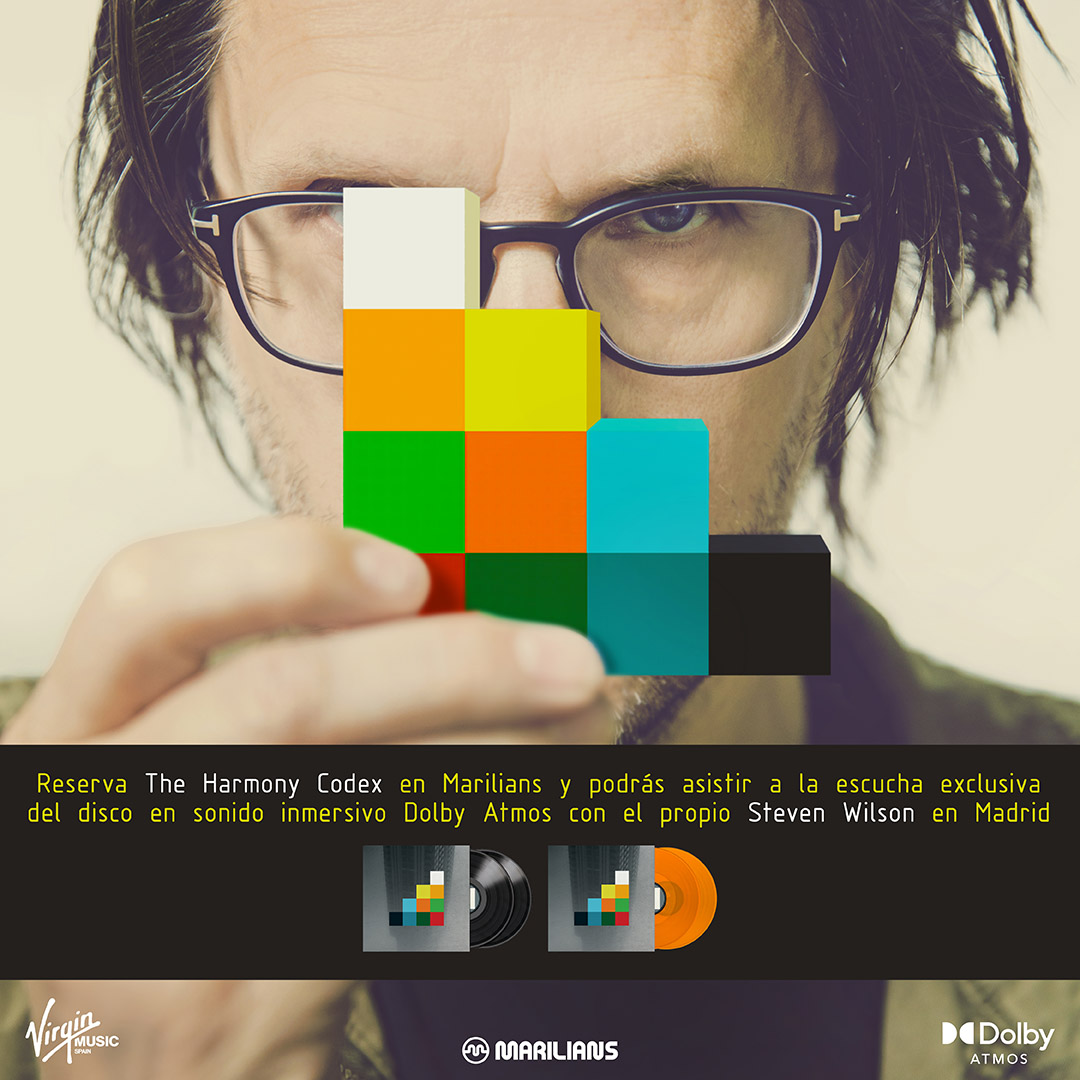 StevenWilsonHQ's tweet photo. Hello Spain! You are invited to preorder 'The Harmony Codex at Marilians Records to win a special pass for an exclusive Dolby Atmos spatial audio listening event. I will be attending so hope to see you there!

Date &amp; location: September 20th. Madrid

Go to @MariliansR for info... https://t.co/22SlafY2rH