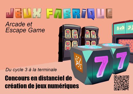 cafepedagogique's tweet photo. « Concevez et développez votre jeu numérique en utilisant vos compétences en programmation, design, narration, et plus encore ! » Le défi « Jeux Fabrique » est lancé aux élèves  :  https://t.co/UZ6VSXAfXN https://t.co/VVVD4RZkTv