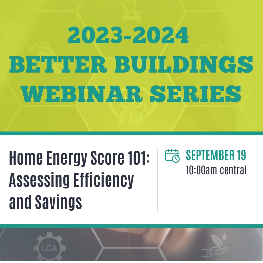 Slipstream (@_slipstreaminc_) on Twitter photo 💻Register now – 2023-2024 <a href="/BetterBldgsDOE/">Better Buildings</a> Webinar Series.
🎬 Catch Home Energy Score 101: Assessing Efficiency and Savings Sep 19, 10AM CT to learn more about the Home Energy Score™ and how it can be useful in your residential market.
Register here ⤵️
bit.ly/3EHAxFa 💻Register now – 2023-2024 <a href="/BetterBldgsDOE/">Better Buildings</a> Webinar Series.
🎬 Catch Home Energy Score 101: Assessing Efficiency and Savings Sep 19, 10AM CT to learn more about the Home Energy Score™ and how it can be useful in your residential market.
Register here ⤵️
bit.ly/3EHAxFa