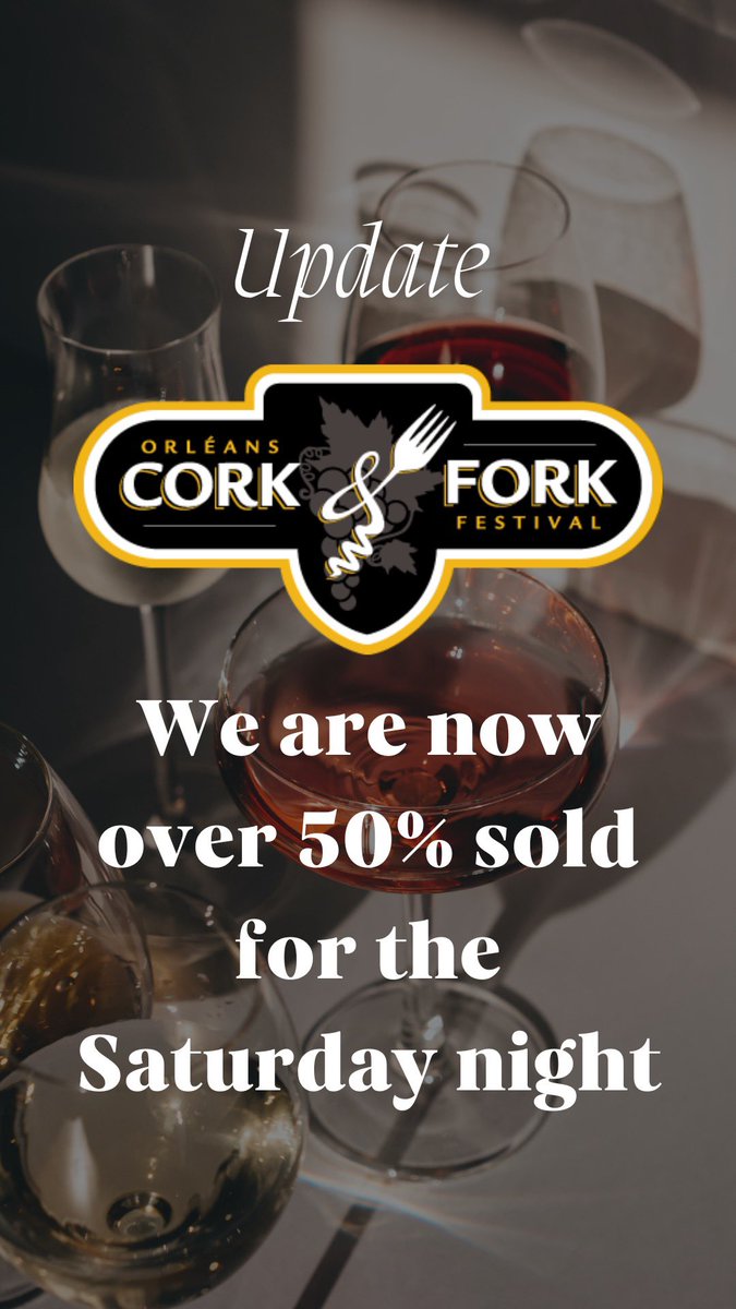 Get yours before they’re gone: eventbrite.ca/e/2023-orleans…

#FoodAndWine #OttawaFestival #MyOttawa #OttawaFoodie