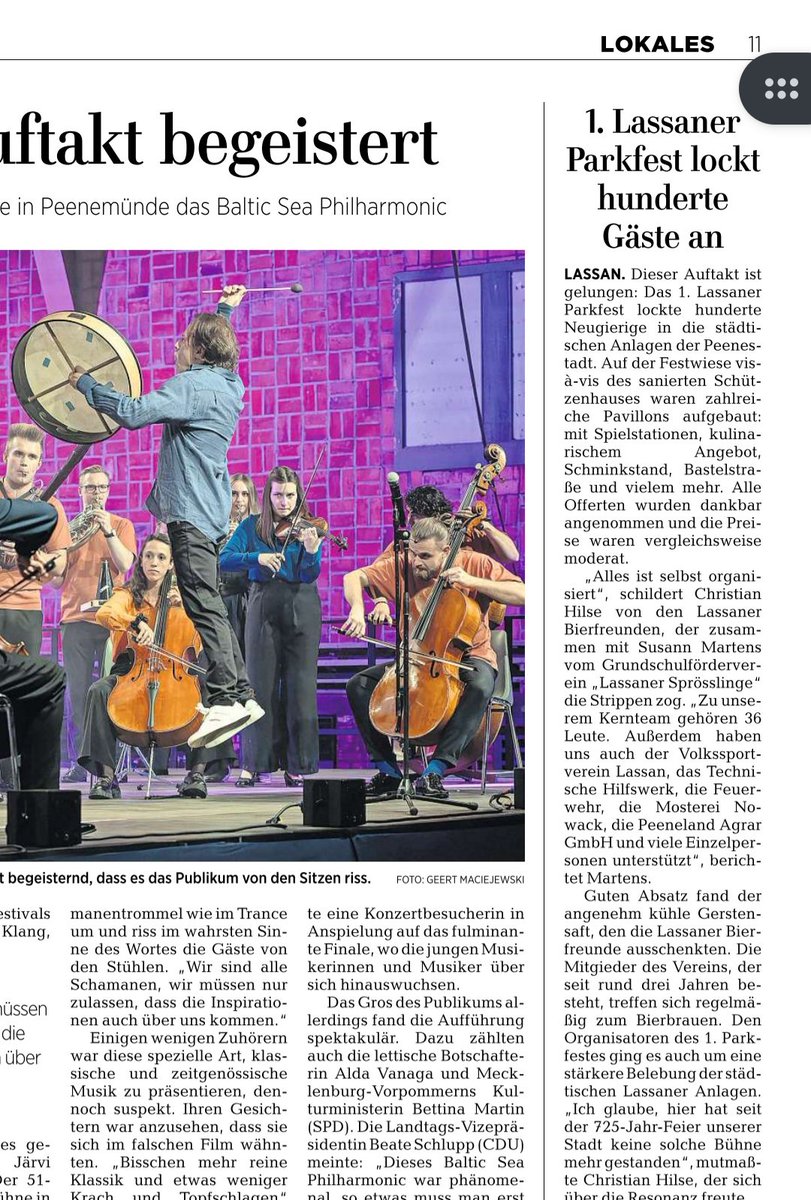 ⚠️ Überraschung, ein Neonazi unkritisch in der OZ, ein 🧵

.. denn leider ist Christian Hilse nicht nur "Biefreund" sondern auch ehemals NPD-Politiker und tief in die Szene verankert. beim von ihm organisierten Parkfest spielte auch eine Band mit mutmaßl. Neonazis.

1/