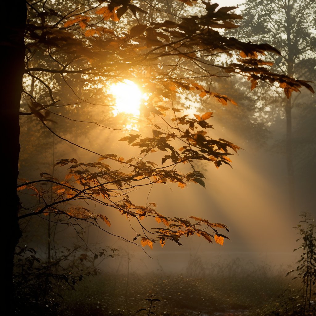 The autumn magic at dusk. 🍂🌄 
#AutumnSunset #NaturePhotography #NatureBeauty