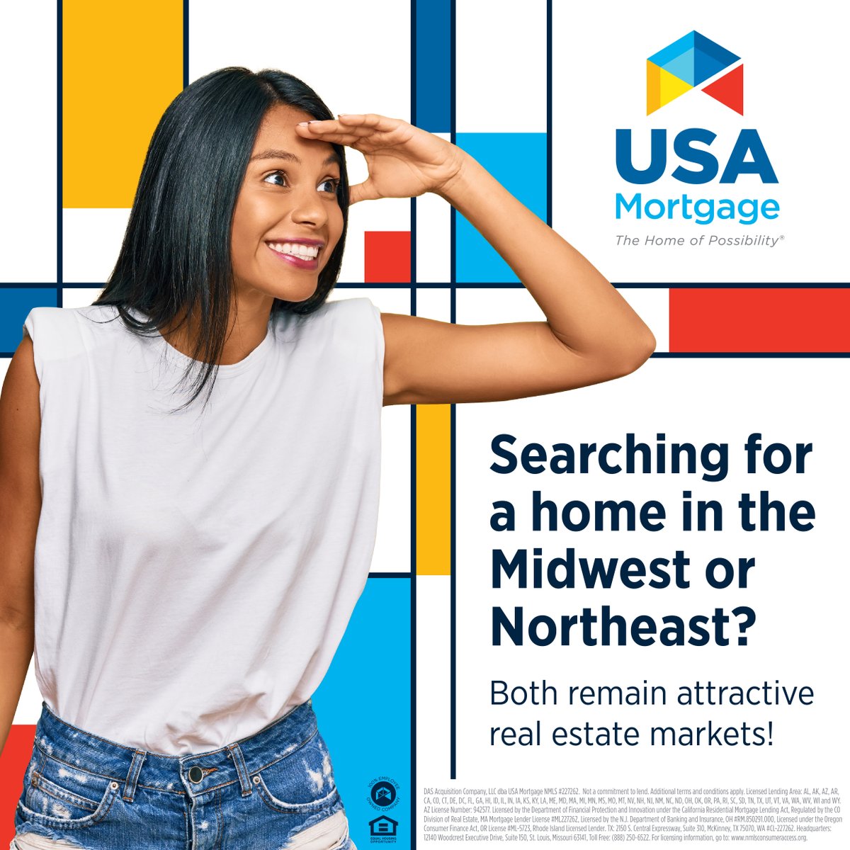 USAMortgageHQ's tweet photo. 📍 According to a report released by #Nasdaq, home prices remain much lower in the Midwest and Northeast compared to other parts of the nation.

🏠 These regions are perfect for flexible #Homebuyers seeking affordability! https://t.co/7Dq2I78YEj