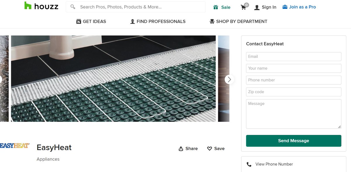 Check out our EasyHeat page on <a href="/houzz/">houzz</a>. Learn more about EasyHeat and our great line of products!  Click here:  bit.ly/3OofQ48