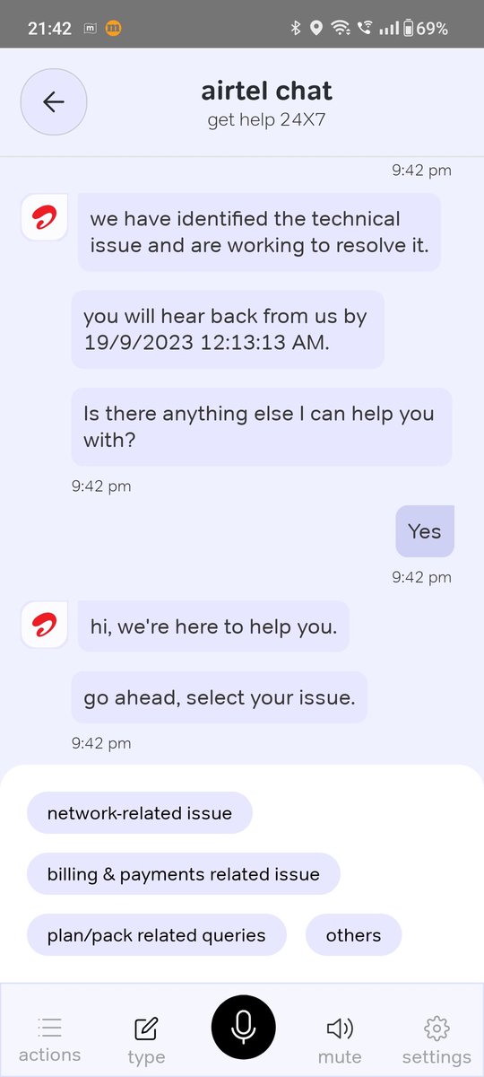 oo_manas's tweet photo. @airtelindia Since morning the wifi is not working and everytime I am trying to raise a complaint, this is what it is coming. https://t.co/WozlnZxSwl