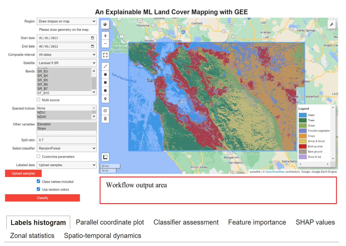 GeoAIR lab led paper 'Enhancing Land Cover Mapping and Monitoring: An Interactive and Explainable Machine Learning Approach Using Google Earth Engine' is published doi.org/10.3390/rs1518……; accompanying code is available github.com/GeoAIR-lab/XAI……. @giswqs #GEE #AI #XAI #LULC