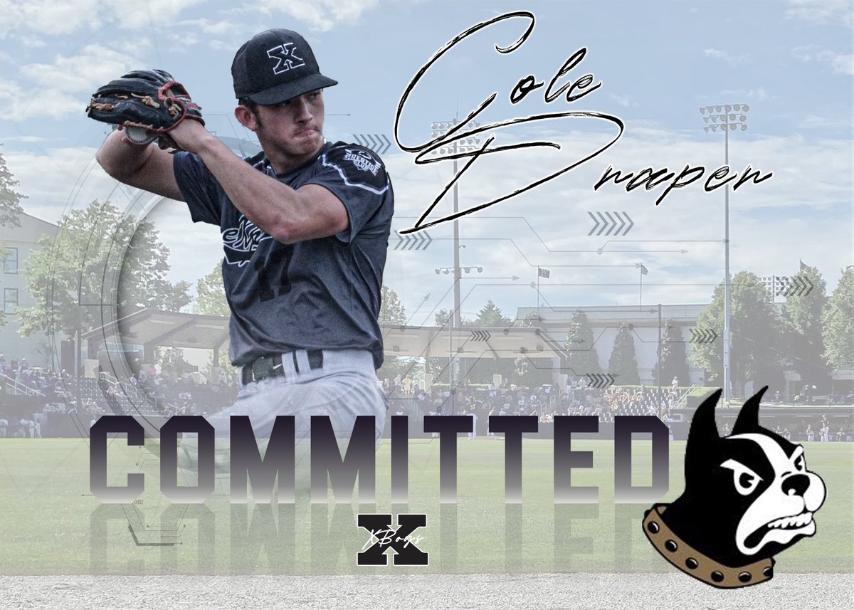 Congrats to ANOTHER eXposure player off the board! 2025 RHP Cole Draper has officially committed to Wofford to continue his baseball career. Winner in every way and will be a force at the D-1 level! Congrats to Cole and his family! #✖️boy