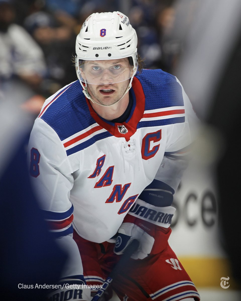 The New York Times (@nytimes) on Twitter photo From <a href="/TheAthletic/">The Athletic</a>: Even a 15-foot wall in a Brooklyn art studio is no match for one of the NHL’s most thunderous checkers. Jacob Trouba has unveiled his previously unknown art skills. But the Rangers captain uses his body, not a brush. nyti.ms/46gtbo1 From <a href="/TheAthletic/">The Athletic</a>: Even a 15-foot wall in a Brooklyn art studio is no match for one of the NHL’s most thunderous checkers. Jacob Trouba has unveiled his previously unknown art skills. But the Rangers captain uses his body, not a brush. nyti.ms/46gtbo1