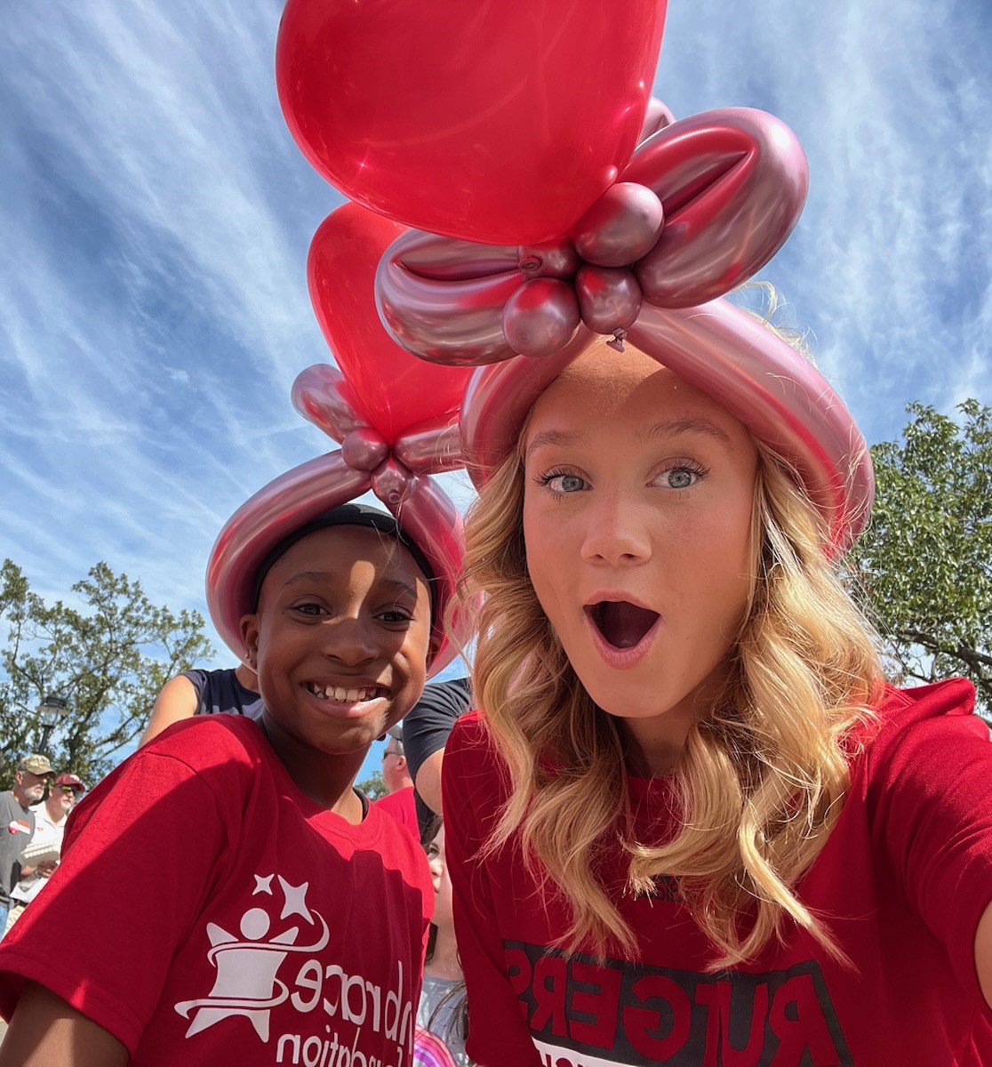 EmbraceKids (@embracekids) on Twitter photo Sky was beyond excited to meet her friends from <a href="/RUGymnastics/">Rutgers Gymnastics</a> on Saturday! As a gymnast herself, she looks up to her big sisters from the gymnastics team and she couldn't contain her excitement enjoying the <a href="/RFootball/">Rutgers Football 🪓</a> outing with them! Sky was beyond excited to meet her friends from <a href="/RUGymnastics/">Rutgers Gymnastics</a> on Saturday! As a gymnast herself, she looks up to her big sisters from the gymnastics team and she couldn't contain her excitement enjoying the <a href="/RFootball/">Rutgers Football 🪓</a> outing with them!