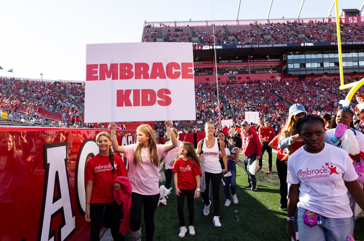 EmbraceKids (@embracekids) on Twitter photo It was special to recognize #ChildhoodCancerAwarenessMonth & #SickleCellAwarenessMonth at the <a href="/RFootball/">Rutgers Football 🪓</a> outing on Saturday! It was special to recognize #ChildhoodCancerAwarenessMonth & #SickleCellAwarenessMonth at the <a href="/RFootball/">Rutgers Football 🪓</a> outing on Saturday!