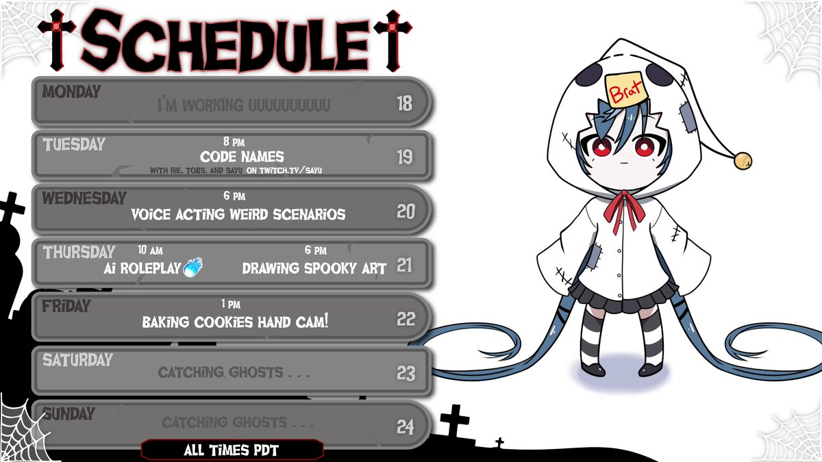 YureiYuko's tweet photo. 【WEEK SEP 18-24】
COOKIES LETS GOOOOOOO
👻 Live: #YukoLive
👻 Clips: #YukoClips
👻 Art: #YUYUtiful
👻 Memes: #SpookedSheetless
@/Golden_Newt https://t.co/T1PNNzfib2