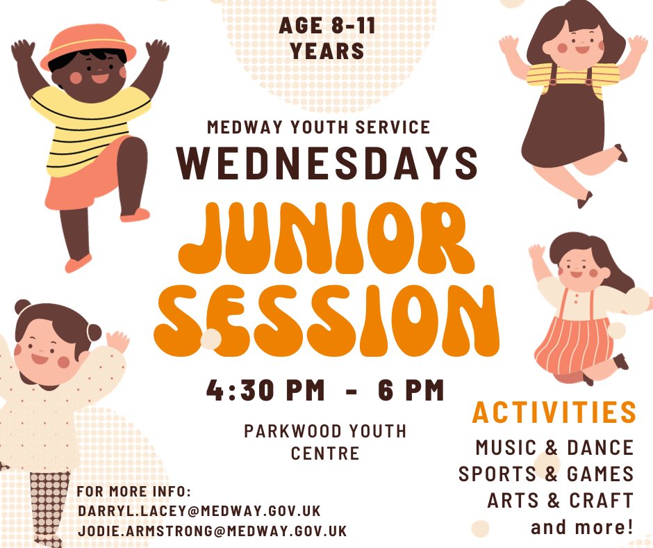 Junior Session re-opens this week at Parkwood Youth Centre <a href="/Medway_Youth/">Medway Youth Service</a>