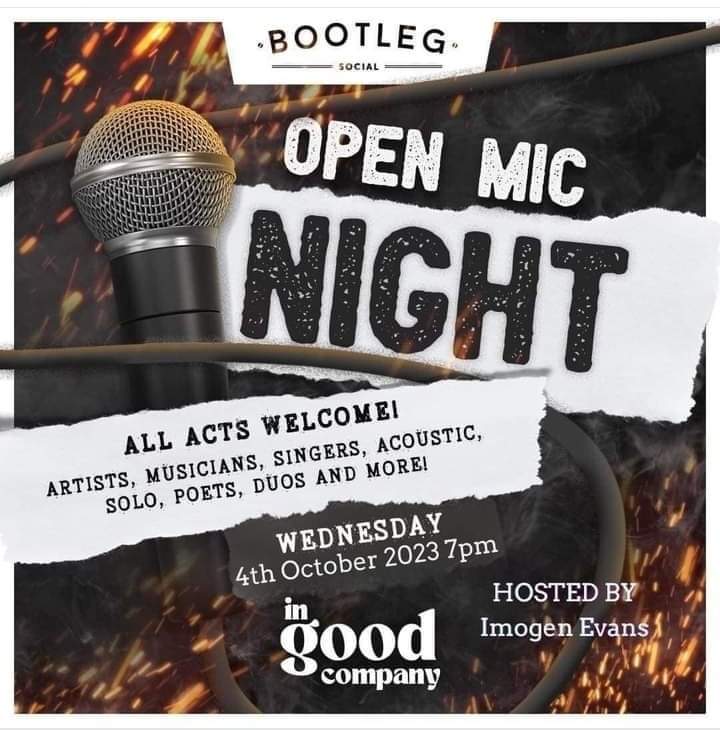 Runningduorock's tweet image. Happy monday everyone. 

So running on empty's next date is the 4th October at bootleg social club for the fantastic open mic night held by the amazing in good company 

Starts at 7pm. :)
