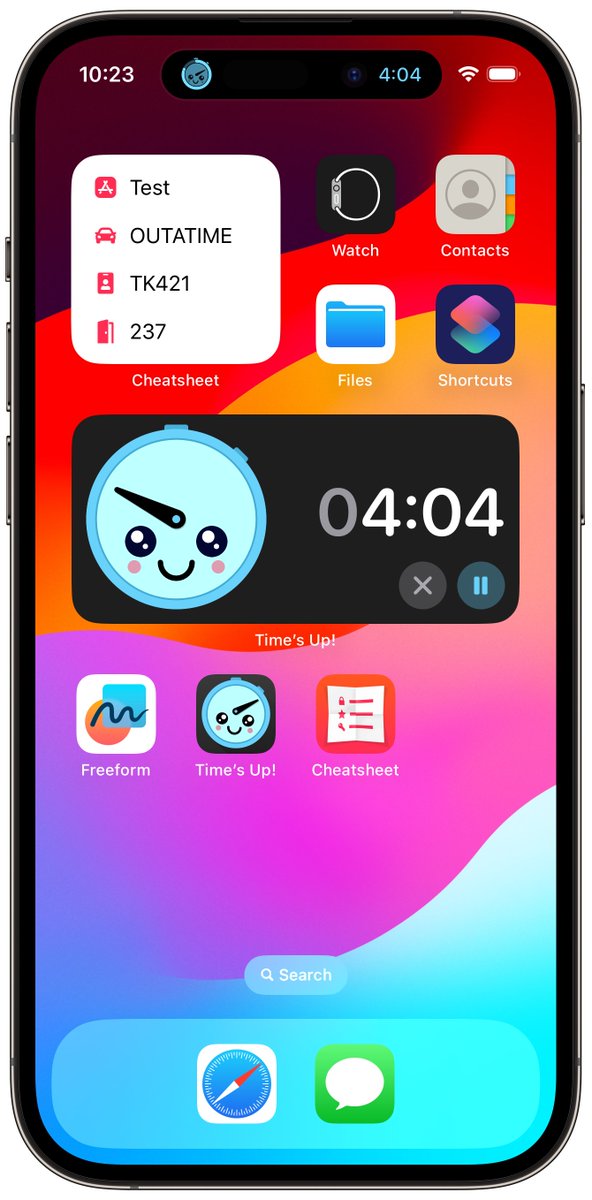 Now available: Time’s Up! Timer — the visual timer you’ll actually want to use — now has interactive widgets and Live Activities on iOS 17.
itunes.apple.com/app/id15504566…
#ios17 #standby #widgets