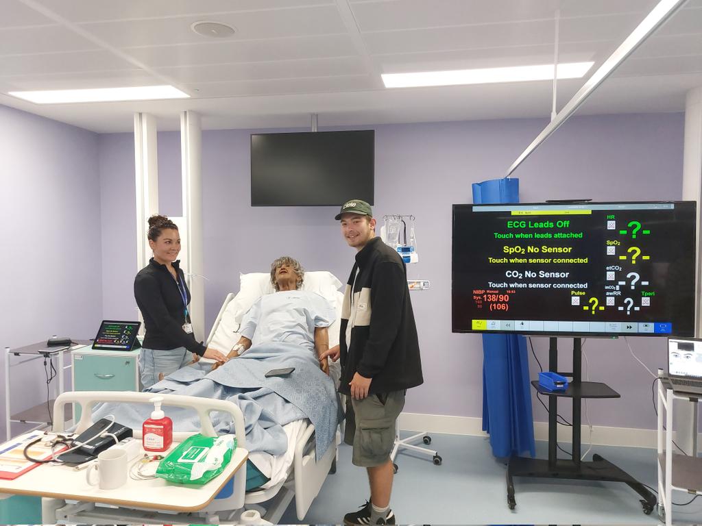 Welcome back to our 2nd year MChiro students today, started with an induction to using the full body patient simulators, which will be used all year to support learning.