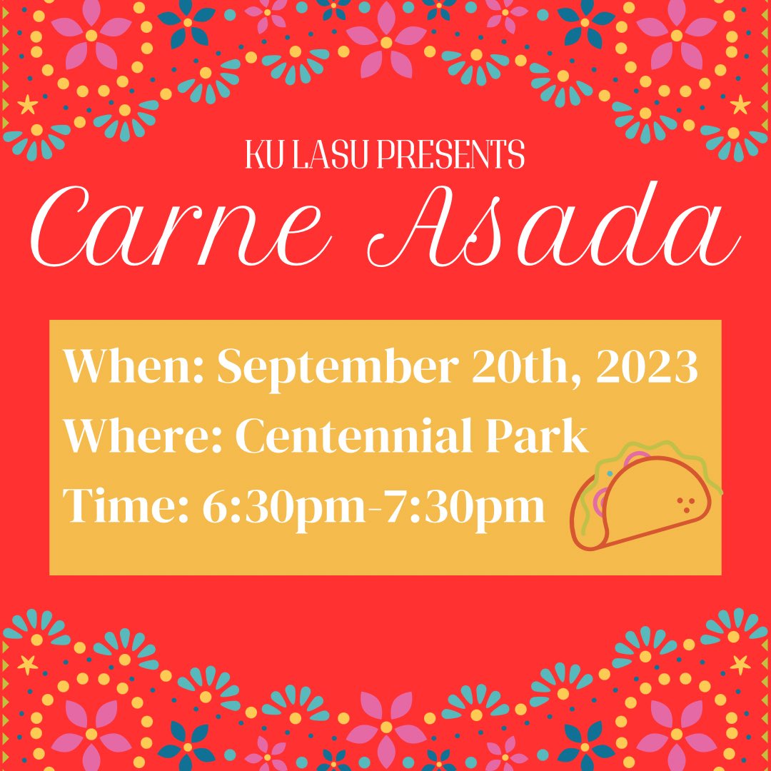 Looking for a bite to eat? Get ready for this weeks carne asada! We’ll be serving free food and refreshments! RSVP using the link below! We’re excited to see you there!🌮

docs.google.com/forms/d/e/1FAI…
