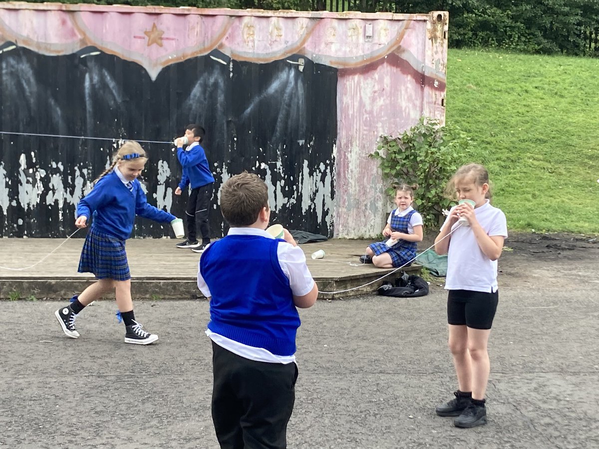MissH_Saracen's tweet photo. Exploring sound in P3/4 @saracenprimary @STEMedscot @STEMglasgow #stringtelephone https://t.co/24vjHdd0GS