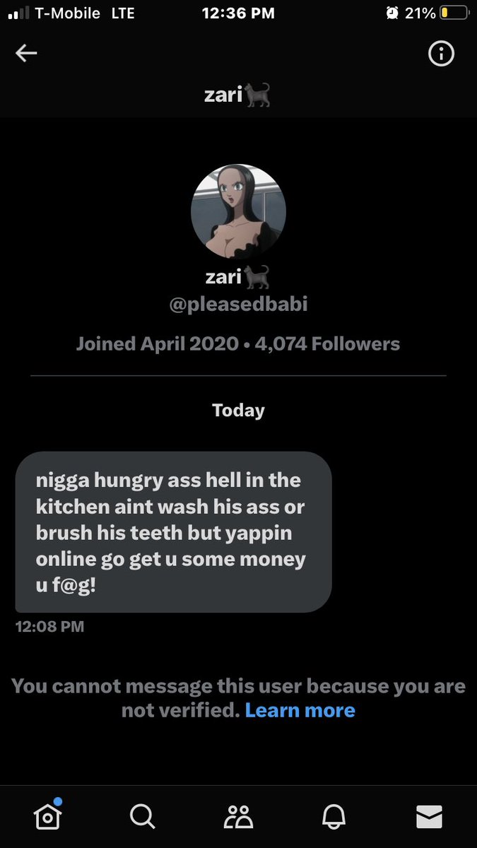 so a Th0t got mad about my post and dms flappering about bs😭😭