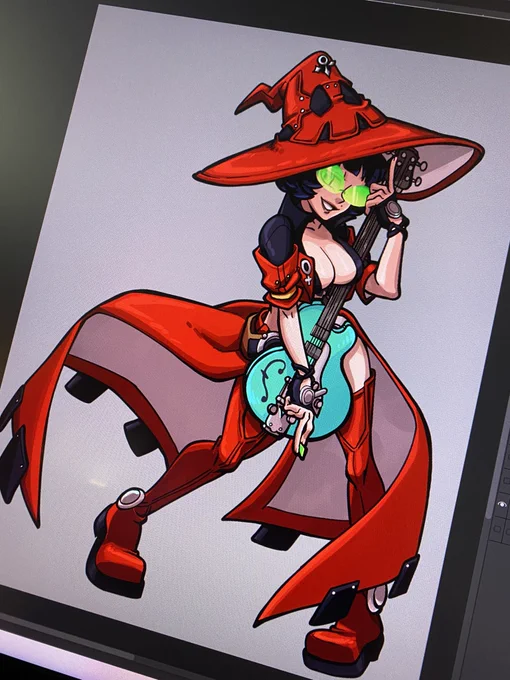 I no it's about time I drew her properly Commission for  #GUILTYGEAR #Skullgirls 